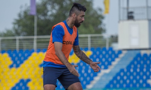 «Жетысу» представил фоторепортаж с очередной тренировки в Талдыкоргане