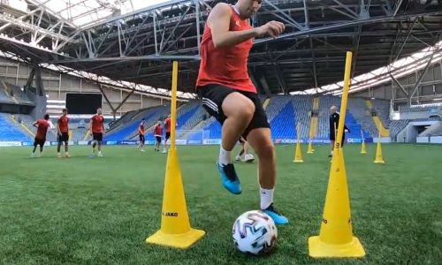 «Шахтер» показал видео предыгровой тренировки первого матча с «Маккаби» Тель-Авив