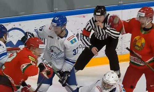 Видеообзор товарищеского матча «Барыс» — Сборная Беларуси 4:4