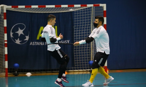 Представлен фоторепортаж с тренировки сборной Казахстана по футзалу в Нур-Султане