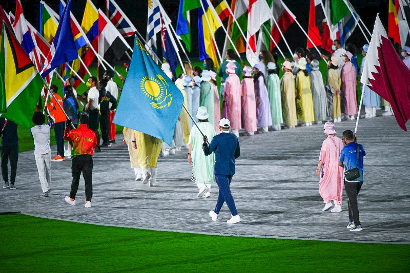Казахстан на церемонии закрытия