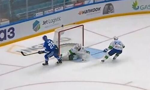 Видео первой шайбы «Барыса» в сезоне КХЛ