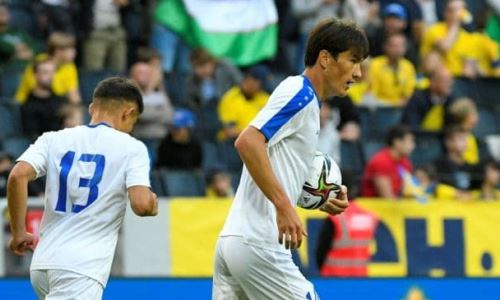 Форвард «Тобола» сыграл за сборную Узбекистана против Швеции в матче с голом Шомуродова
