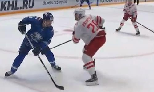 Представлено видео голов матча КХЛ «Барыс» — «Спартак» 1:4