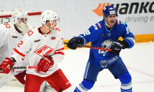 Это провал. КХЛ назвала лучших игроков матча «Барыс» — «Спартак»