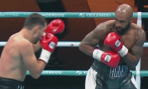 Видео мощного нокаута Айдоса Ербосынулы за секунду до конца раунда