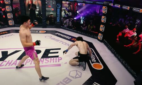 Муратбек Касымбай уверенно разобрался с россиянином и вышел в полуфинал Гран-При Hype FC