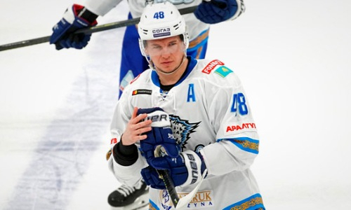 Хоккеист «Барыса» стал третьей звездой матча против ЦСКА