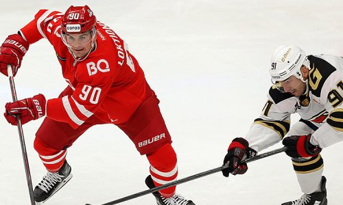 Клуб форварда сборной Казахстана разгромил «Спартак» в выездном матче КХЛ. Видео