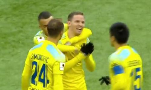 Видео гола Томасова матча Премьер-Лиги «Астана» — «Тараз»