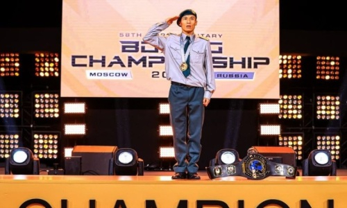 Казахстанский боксер отметился достижением на чемпионате мира среди военнослужащих