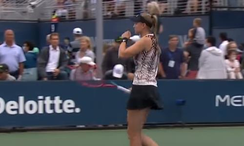 Видеообзор матча US Open Рыбакина — Гарсия 6:1, 6:4