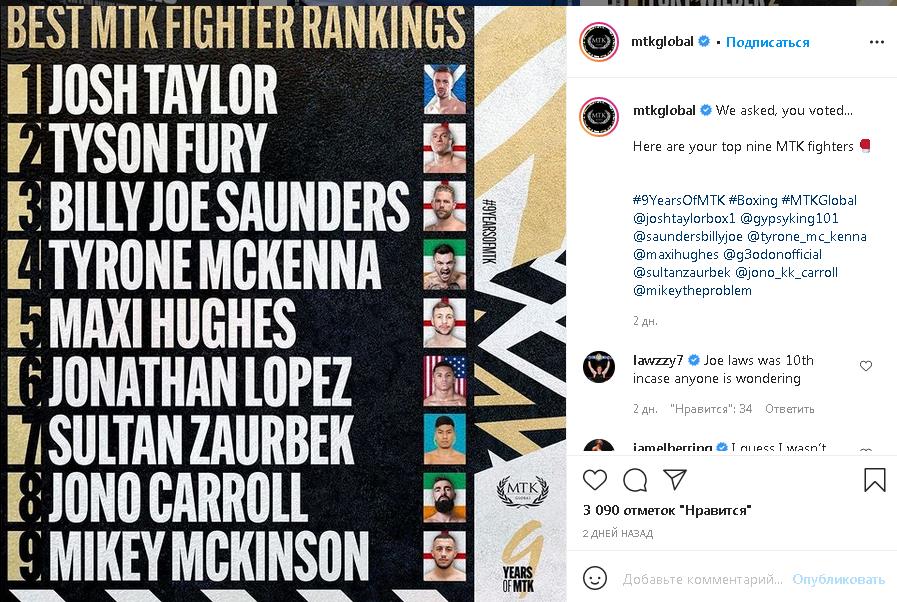 Британские болельщики поставили боксера из Казахстана в один ряд с Тайсоном Фьюри