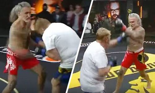 Появились кадры боя Джигурды с депутатом Милоновым. Видео