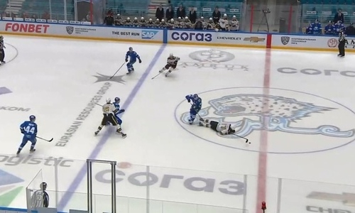 Форвард «Барыса» удален до конца матча с «Авангардом». Видео