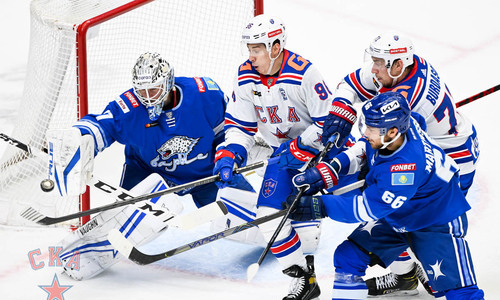 Вратарь «Барыса» оформил второй подряд «сухарь» в КХЛ