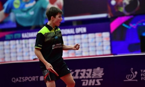 Казахстанец выиграл «золото» международного турнира по настольному теннису в Омане