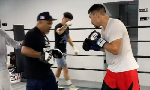 Жанибек Алимханулы впечатлил скоростью комбинаций перед боем с экс-чемпионом мира. Видео