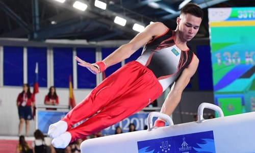 Стали известны результаты казахстанцев в упражнениях на коне на ЧМ-2021 по спортивной гимнастике