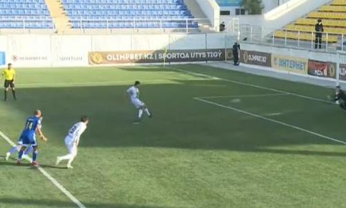 Видео второго гола Залеского матча Премьер-Лиги «Каспий» — «Акжайык»