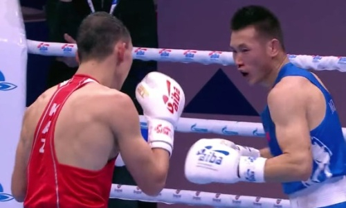 Видео первого победного боя Казахстана на чемпионате мира-2021 по боксу