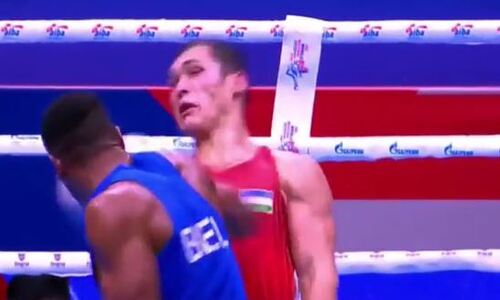 «Прилетела из ниоткуда». AIBA посмаковала сенсационный нокаут узбека на ЧМ-2021. Видео