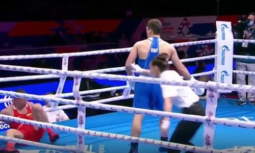 Российский боксер оформил брутальный нокаут на чемпионате мира в Белграде. Видео
