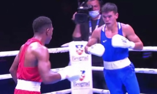 Видео полного боя Аблайхана Жусупова против венесуэльца на ЧМ-2021 по боксу