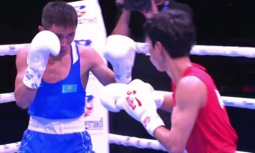Видео полного боя 20-летнего казахстанского боксера против призера чемпионата мира на ЧМ-2021