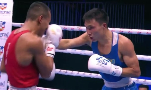 Видео эпичной зарубы казахстанского боксера на ЧМ-2021 в Белграде