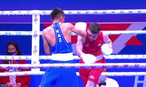 Как второй казахстанский боксер вышел в четвертьфинал ЧМ-2021 в Белграде. Видео