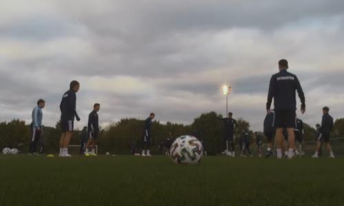 Опубликовано видео тренировки молодежной сборной Казахстана в Бельгии