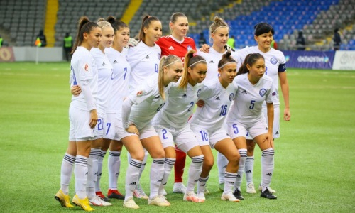 Фоторепортаж с матча отбора женского ЧМ-2023 Казахстан — Греция 0:1