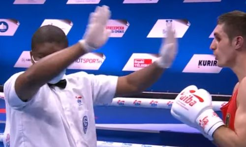 Видео полного боя с нокаутом двукратного чемпиона Казахстана на ЧМ-2021 по боксу в Белграде
