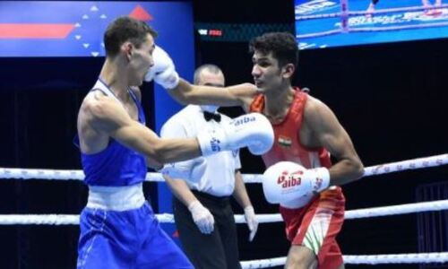 «Это еще не мои сто процентов». Казахстанский боксер нацелился на медаль и готов прибавить на ЧМ-2021