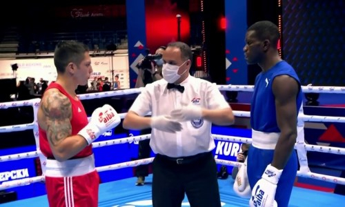 Скандально победивший казахстанца на ЧМ-2021 боксер разгромлен в бою за выход в финал. Видео