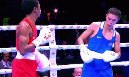 Видео полного боя Сакена Бибосынова против американца за «золото» ЧМ-2021