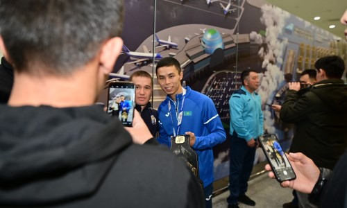 Сборную Казахстана по боксу встретили в Нур-Султане после триумфа на ЧМ-2021. Фото