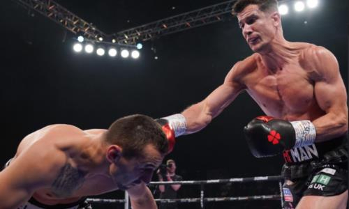 Новый чемпион в весе Головкина определился после нокаута пушечным ударом по печени. Видео