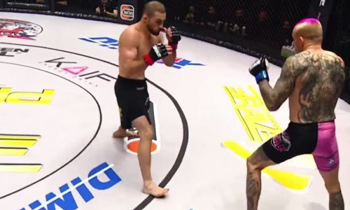 Побитый Жумагуловым россиянин за минуту нокаутом выиграл главный бой турнира ММА. Видео