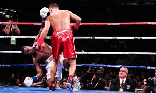 DAZN вспомнил чудовищный нокаут в исполнении Геннадия Головкина. Видео