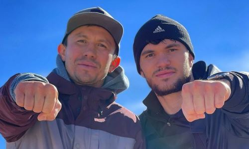 Казахстанский нокаутер показал новое фото с Головкиным из зала