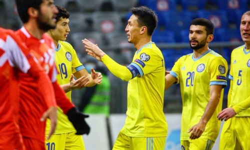 Сборная Казахстана показала грустную статистику в первом тайме домашнего матча с Таджикистаном