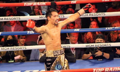 Видео боя с избиением и нокаутом экс-чемпиона мира Жанибеком Алимханулы за титул WBO