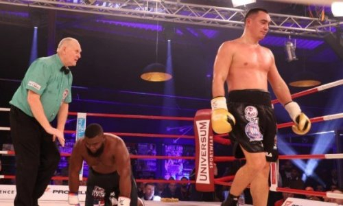 Казахстанский супертяж нокаутом «дисквалифицировал» своего соперника