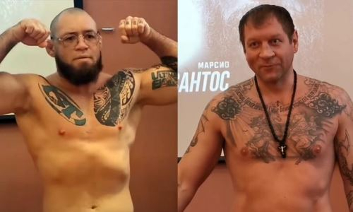 Александр Емельяненко прошел взвешивание перед боем и оказался значительно тяжелее соперника. Видео