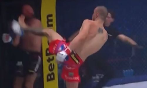 В жуткий нокаут отправили непобежденного российского бойца в андекарде у Емельяненко. Видео