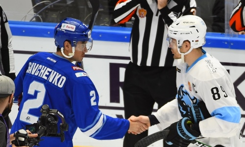 Фоторепортаж с матча КХЛ «Барыс» — «Динамо» Минск 3:2 Б