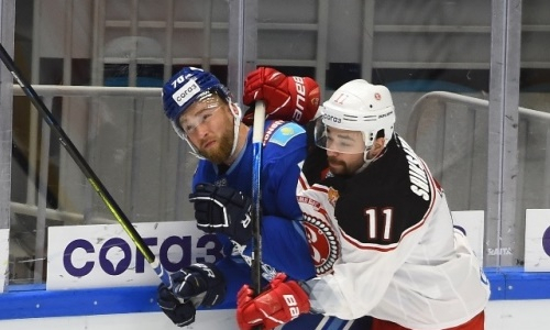 Фоторепортаж с матча КХЛ «Барыс» — «Витязь» 1:3