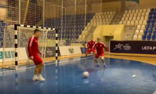 «Кайрат» опубликовал видео предыгровой тренировки в Тюмени